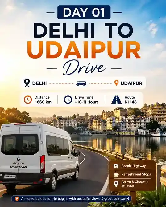 delhi to udaipur travel by urbania