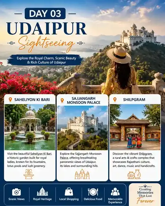 continue  with udaipur sightseeing